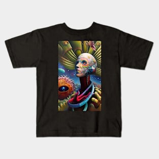 Dream of a Android Cyber Surrealism Kids T-Shirt